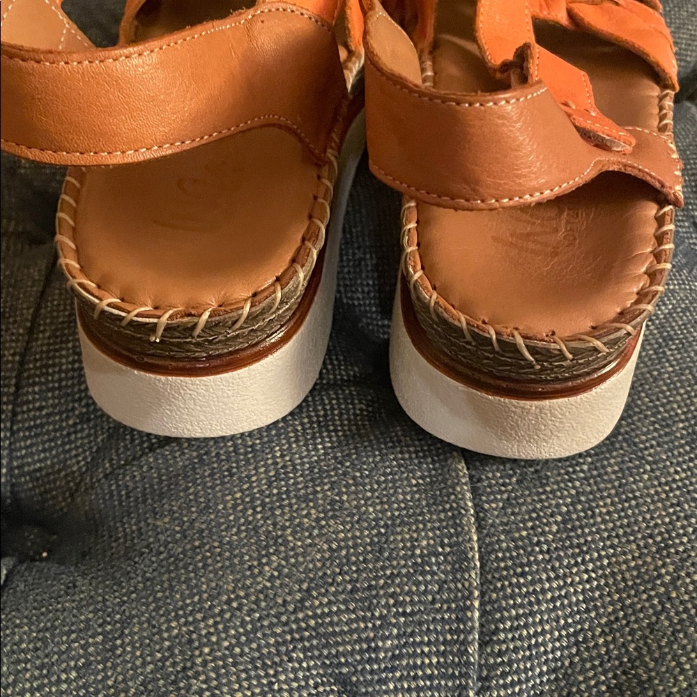 Women's Inca Orange Sandals - Picture 4 of 4